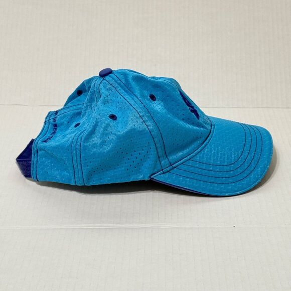 United Colors of Benetton Baseball Cap Hat Aqua Perforated Nylon Sz Medium - Picture 3 of 9